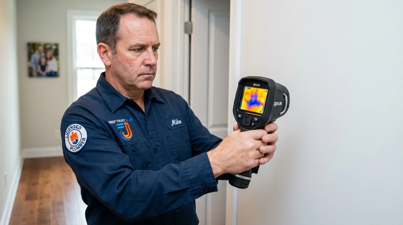 Thermal imaging leak detection by Johns Plumbing LLC in Mount Horeb